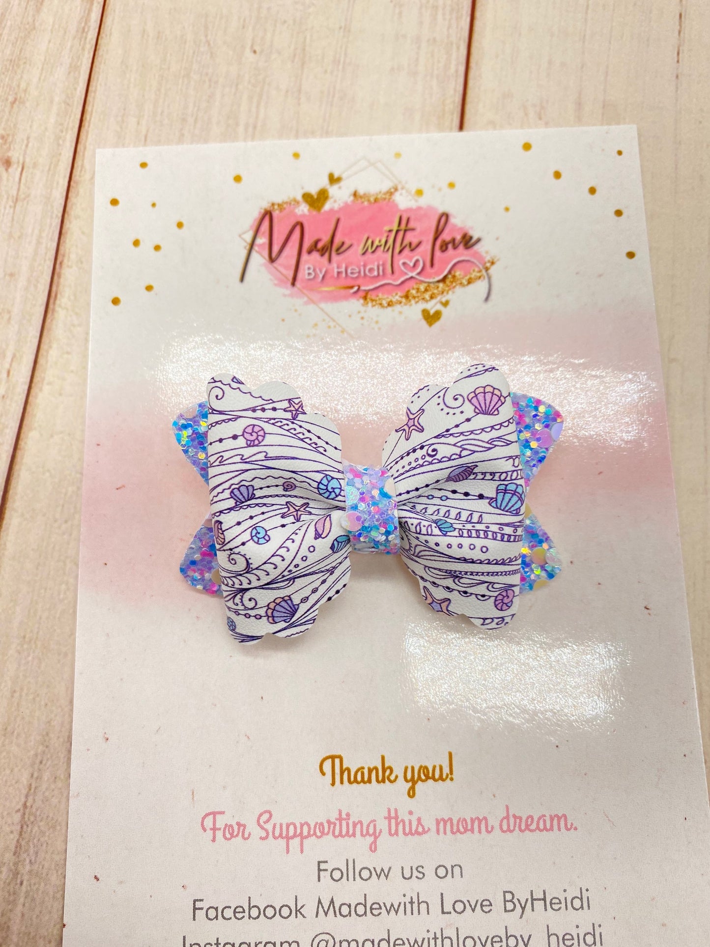 2.5” Sea motion hair bow