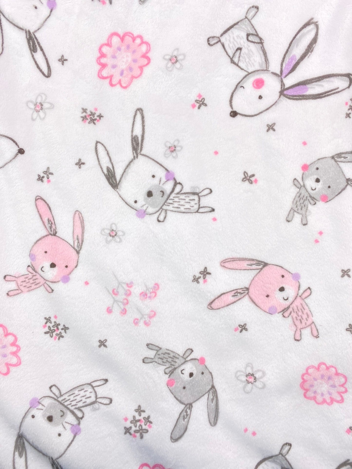 Bunny self binding blanket