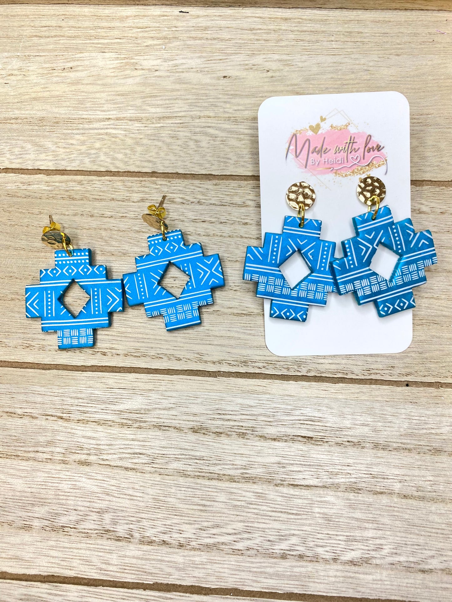 Aztec earrings