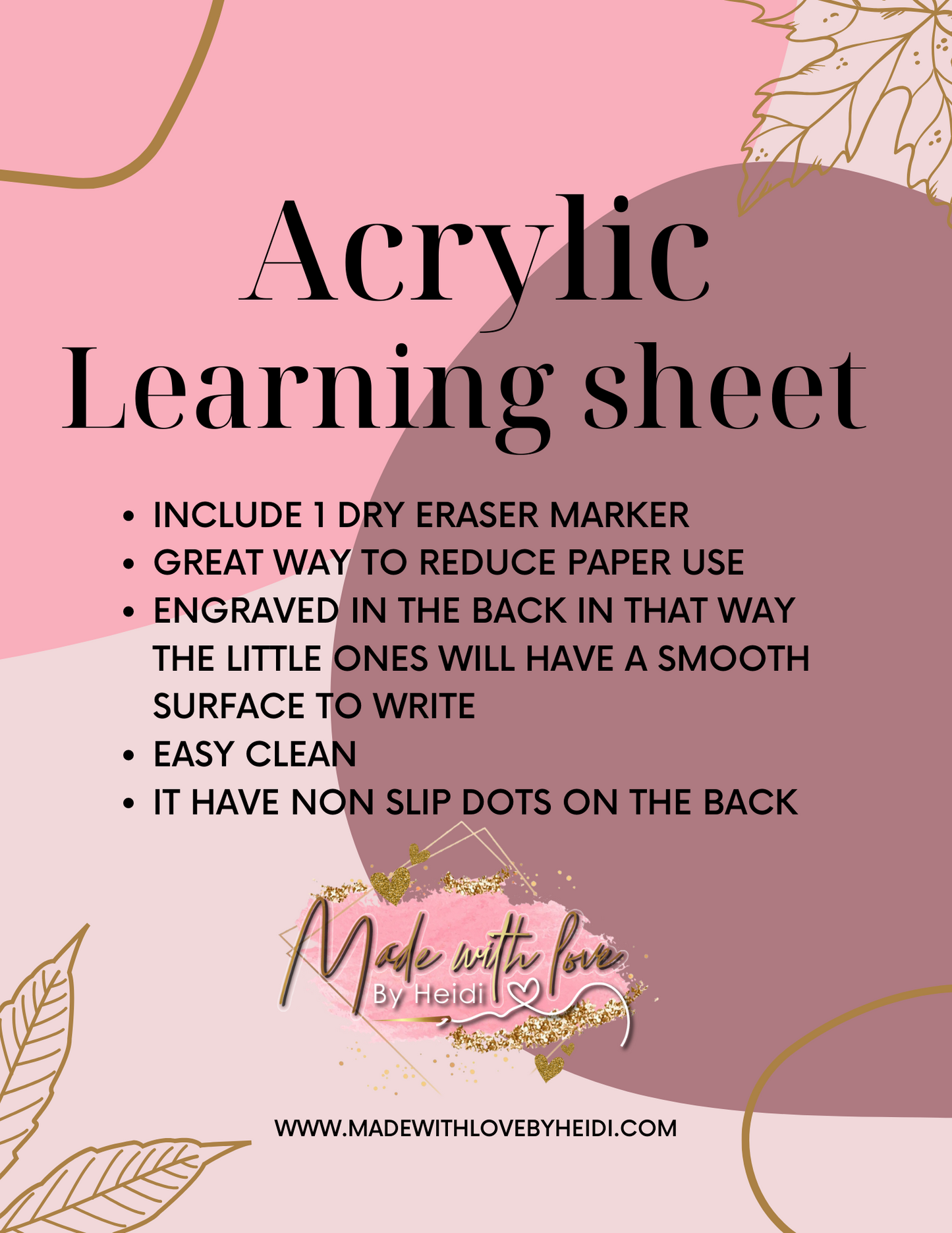 ABC Cursive clear board