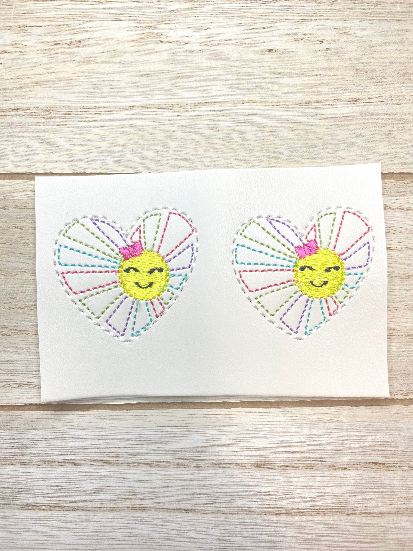 Uncut Rainbow sun feltie