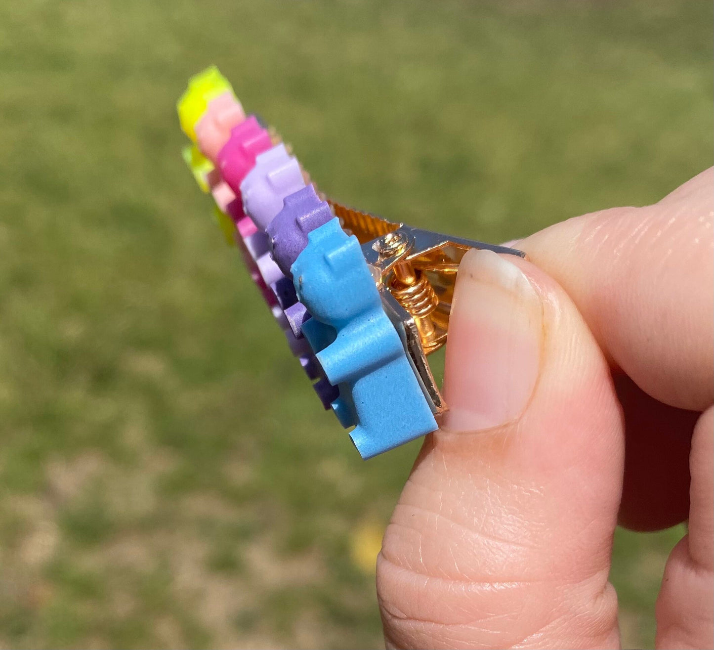 Gummy bears resin hair clip