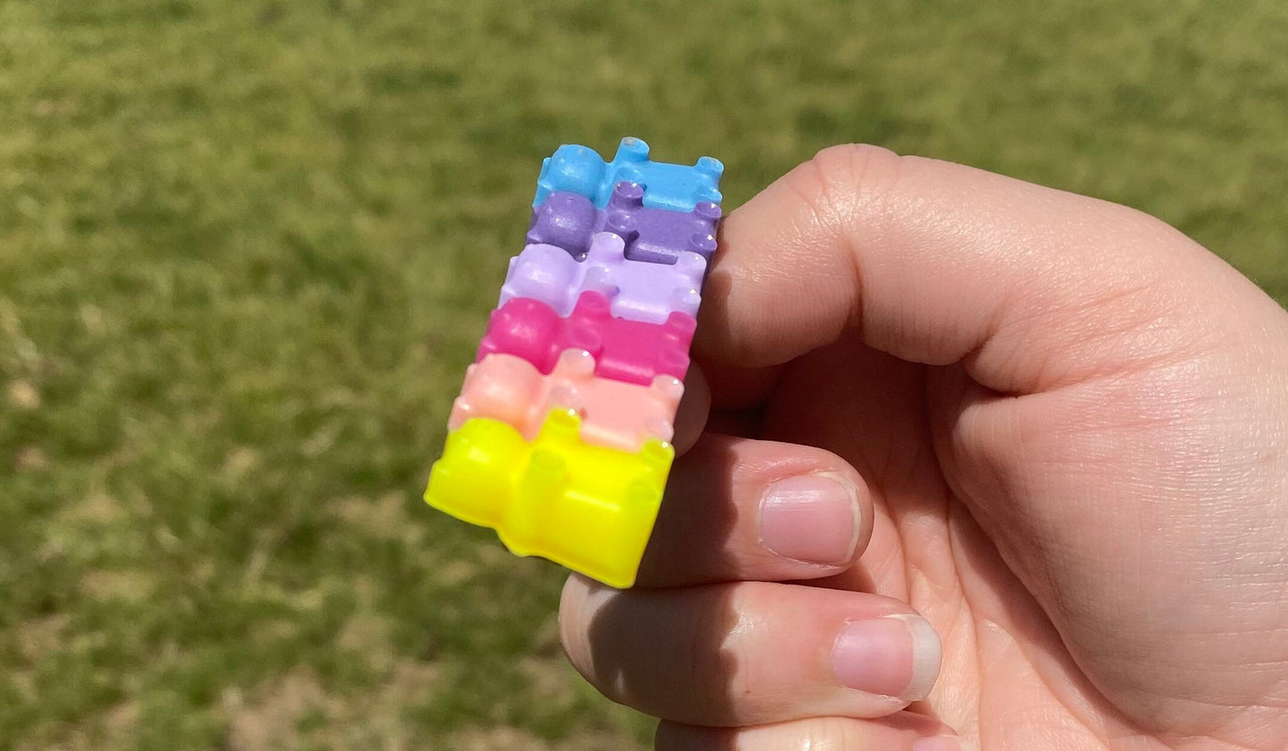 Gummy bears resin hair clip