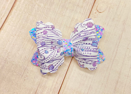 2.5” Sea motion hair bow