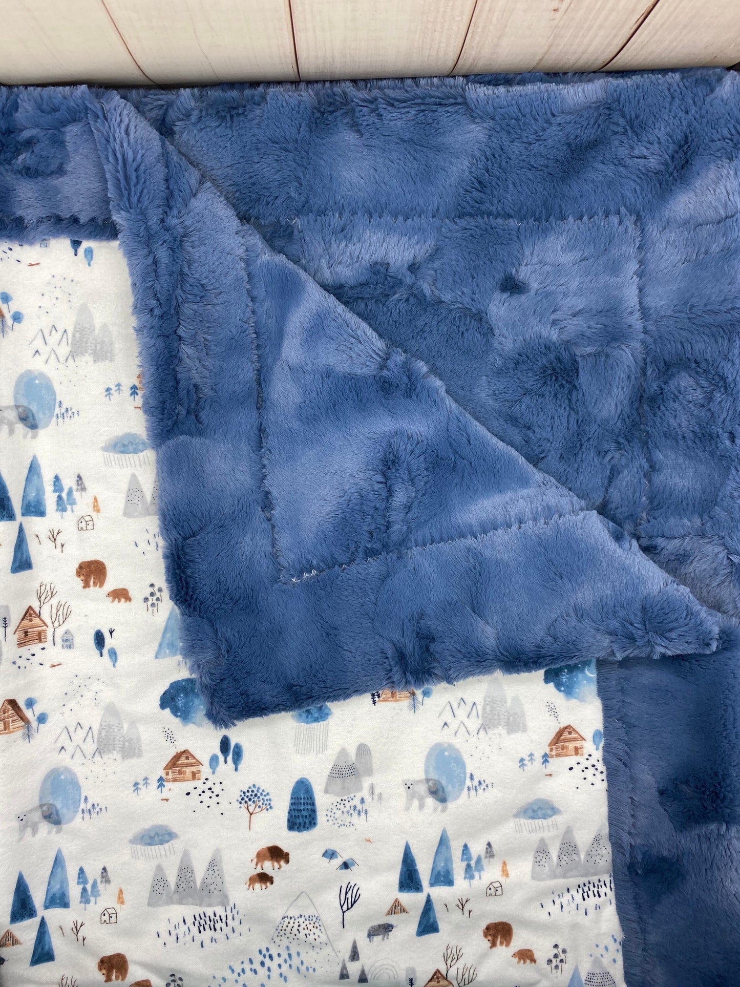 Bear self binding blanket