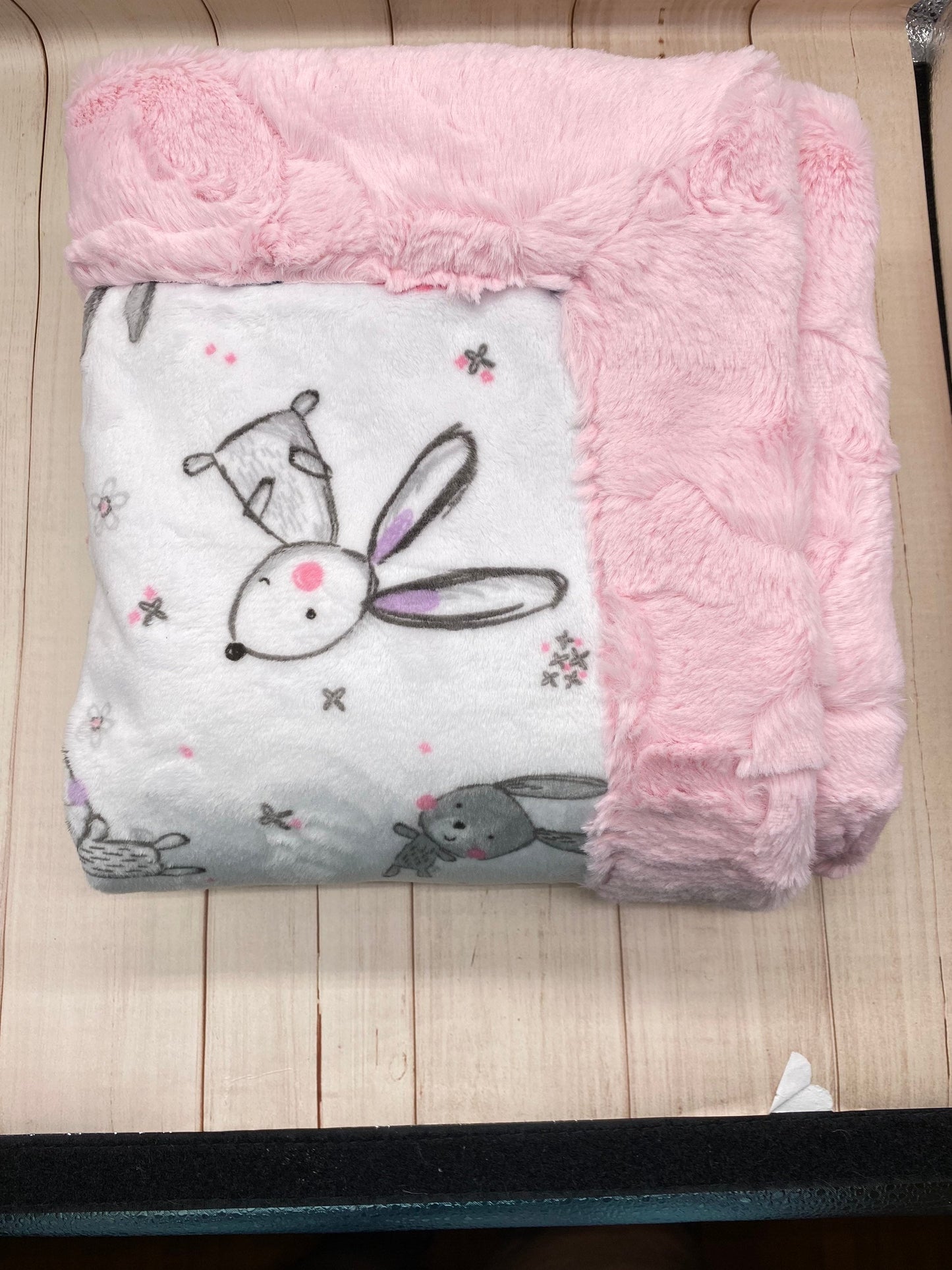 Bunny self binding blanket