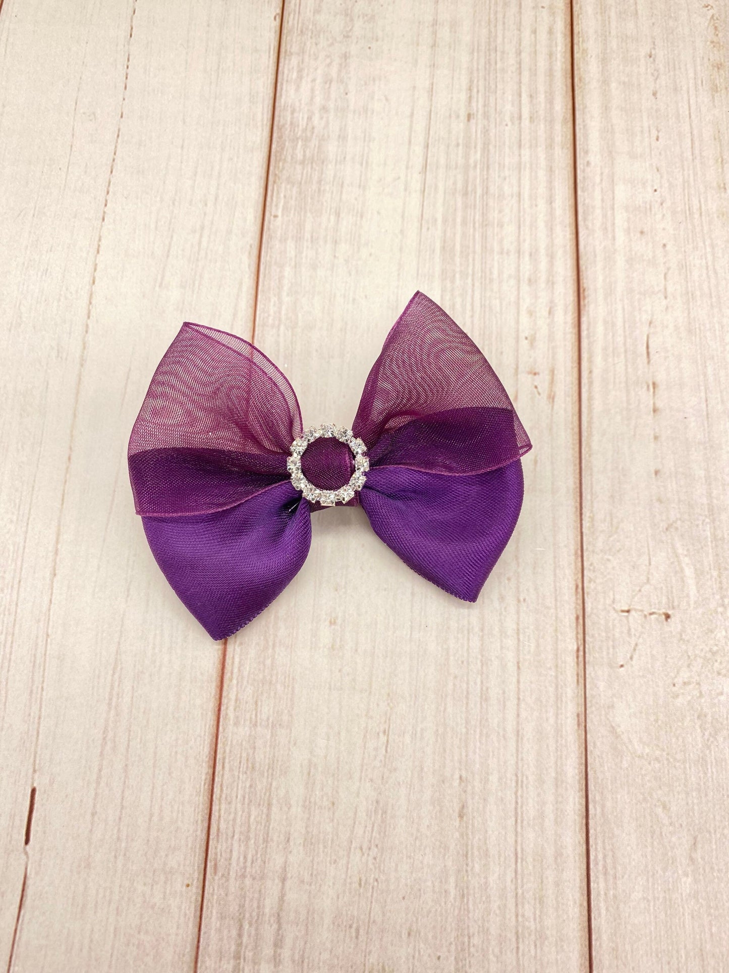 Elegant Plum hair bow