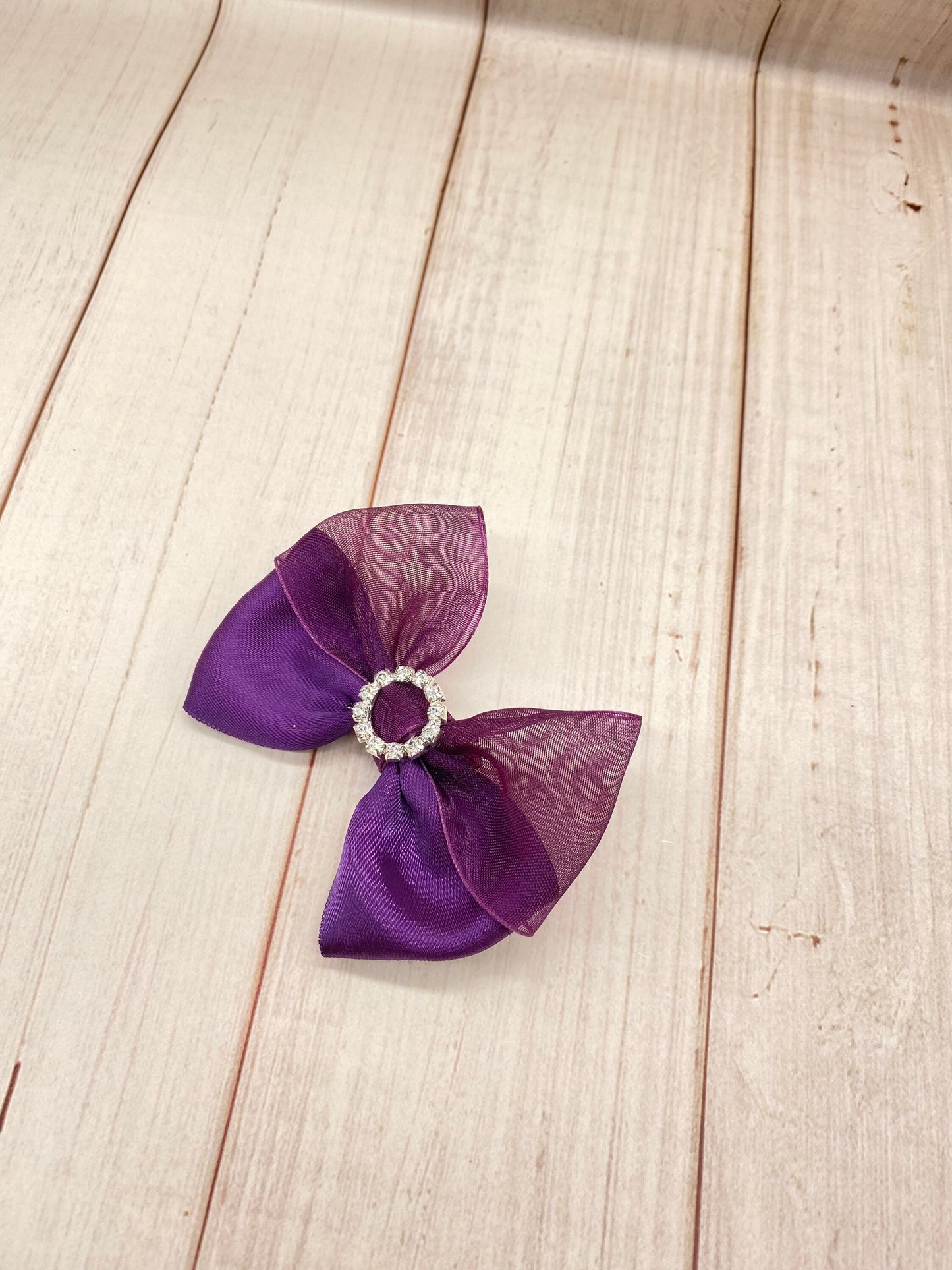 Elegant Plum hair bow
