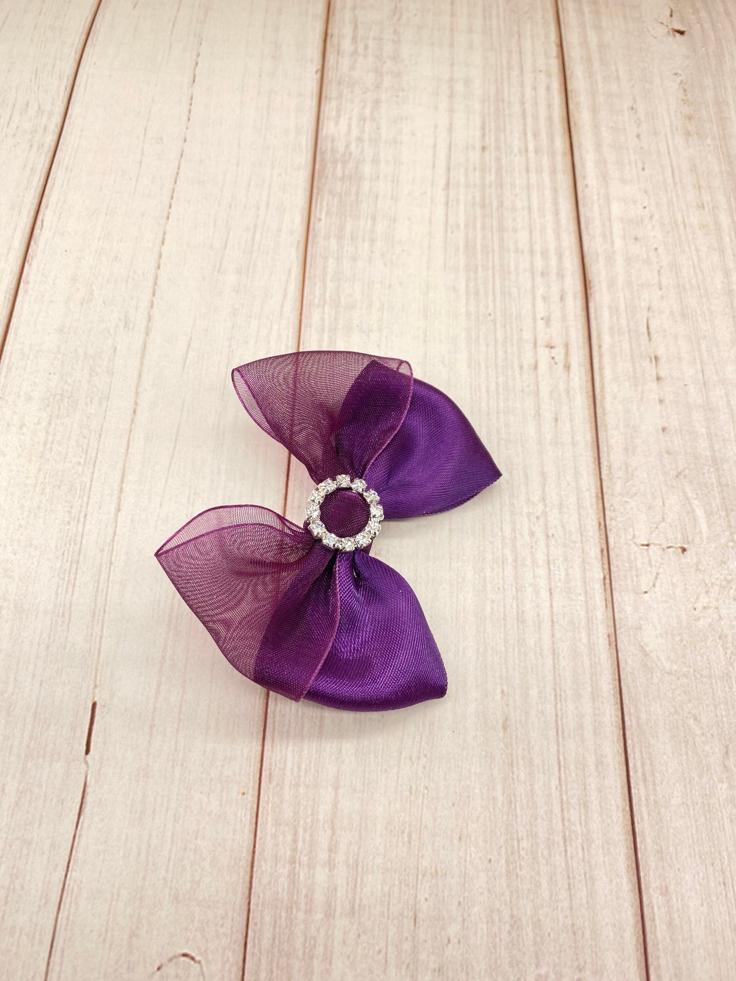 Elegant Plum hair bow