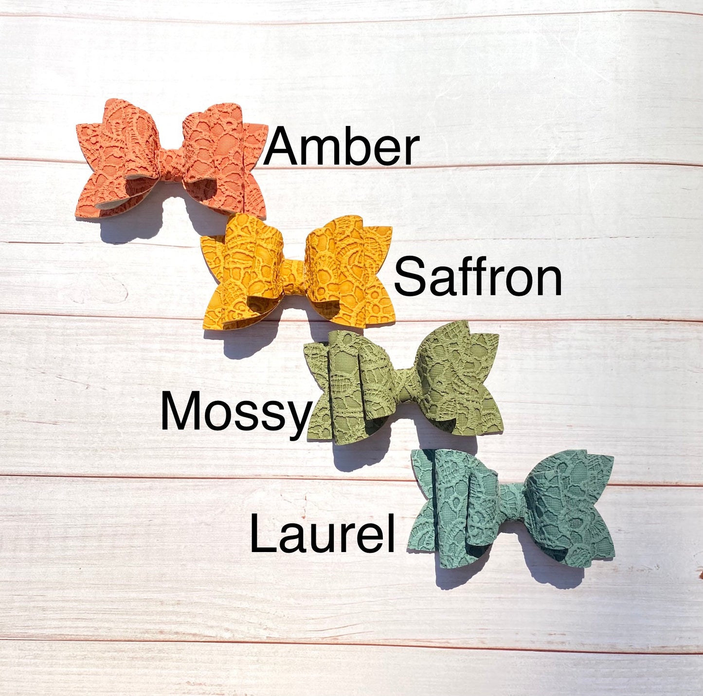 3.5” Elegant lace hair bow