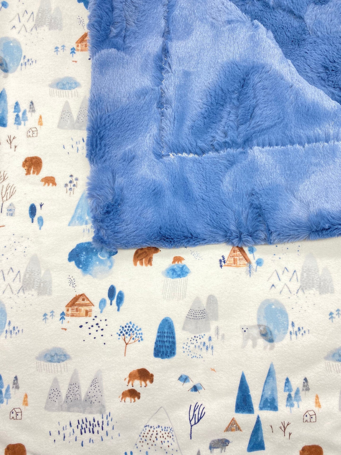 Bear self binding blanket