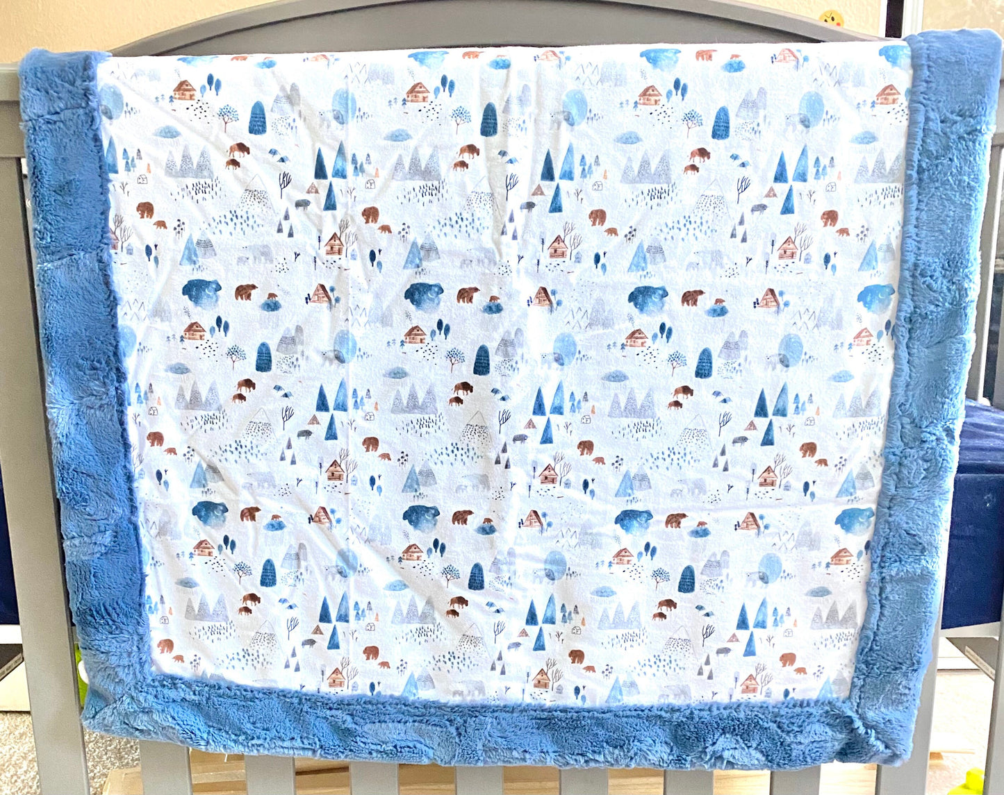 Bear self binding blanket