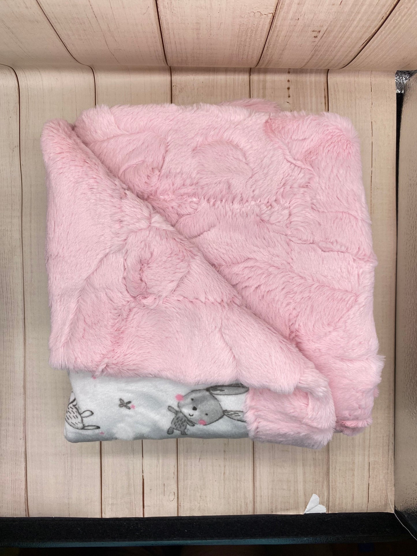 Bunny self binding blanket