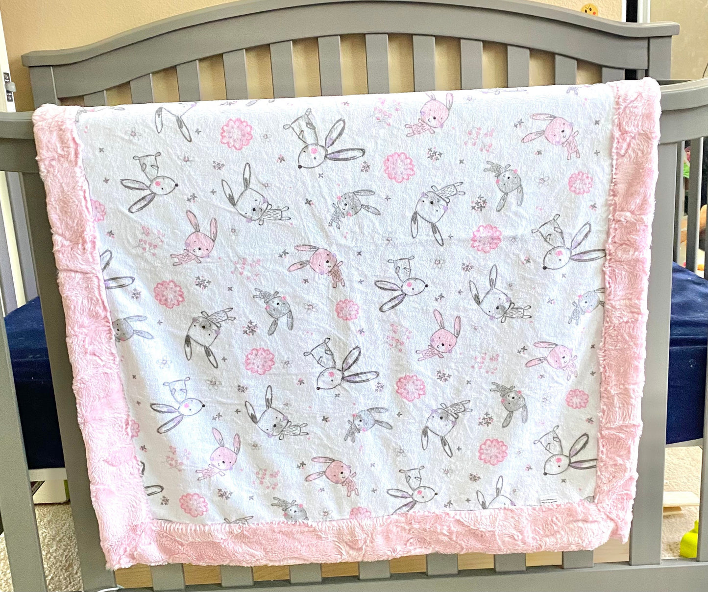 Bunny self binding blanket