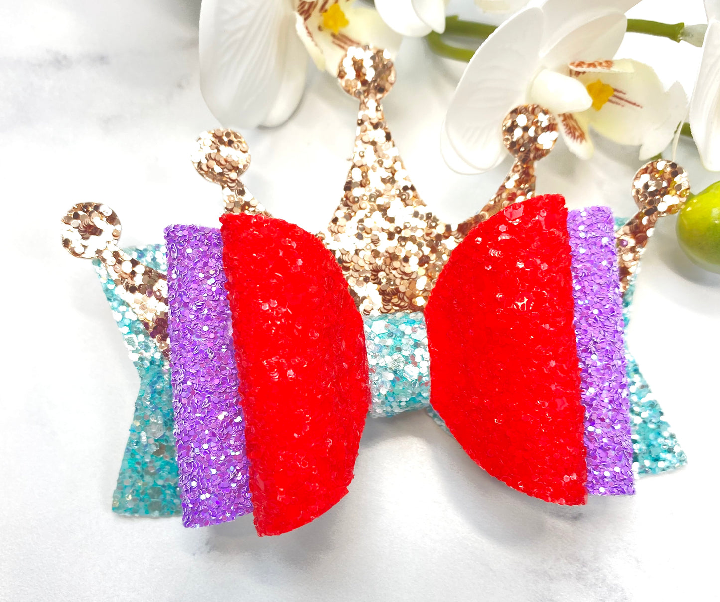 Copy of Princess and the frog floral Bow