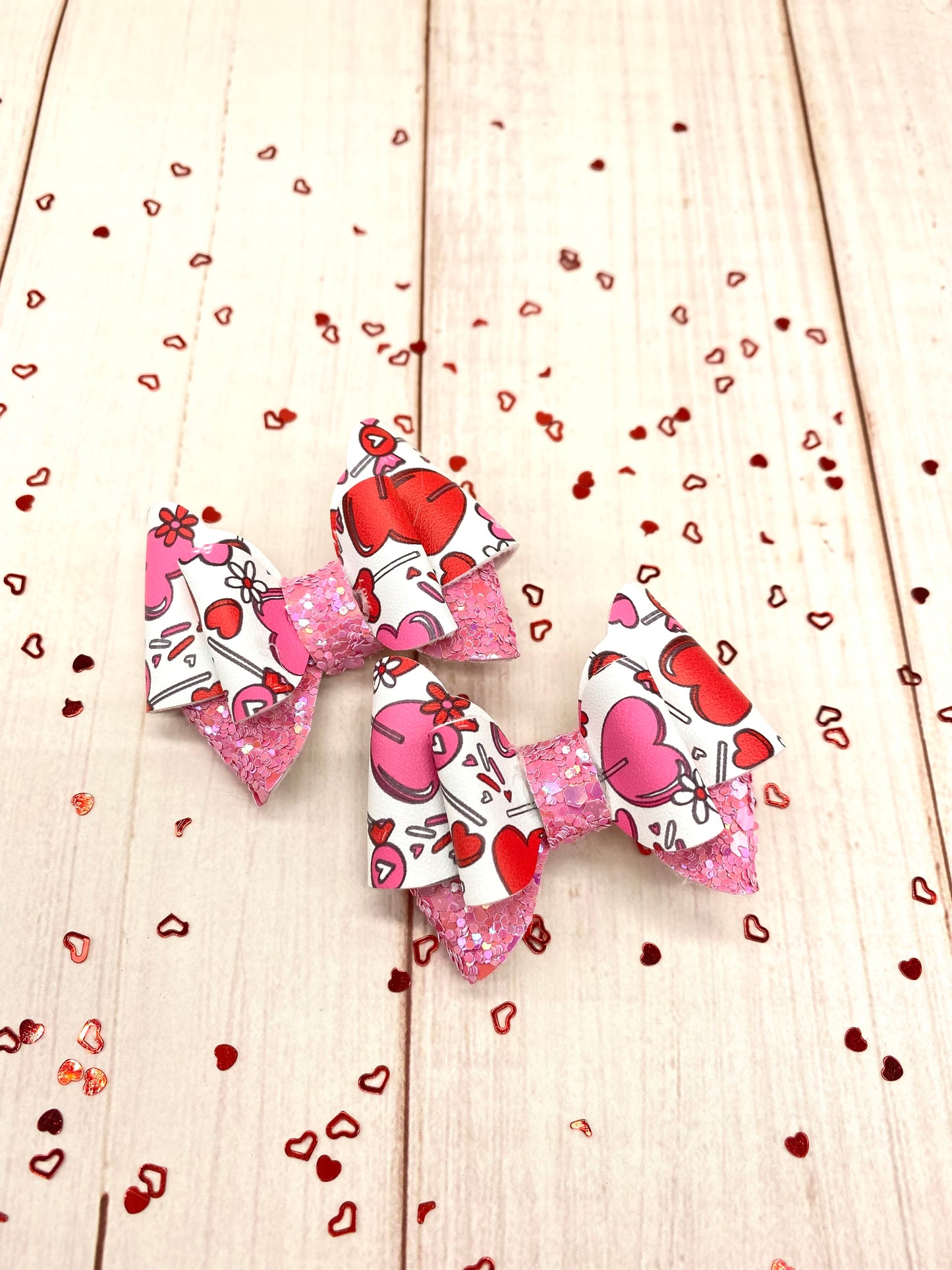 Lollipop piggies hair bow