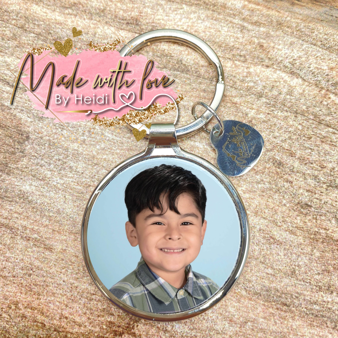 Personalized Circle Keychain