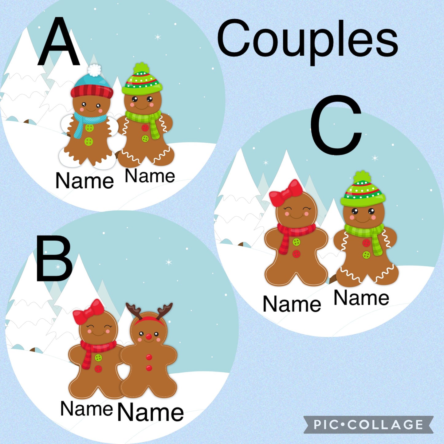 Personalized Ginger family ornament