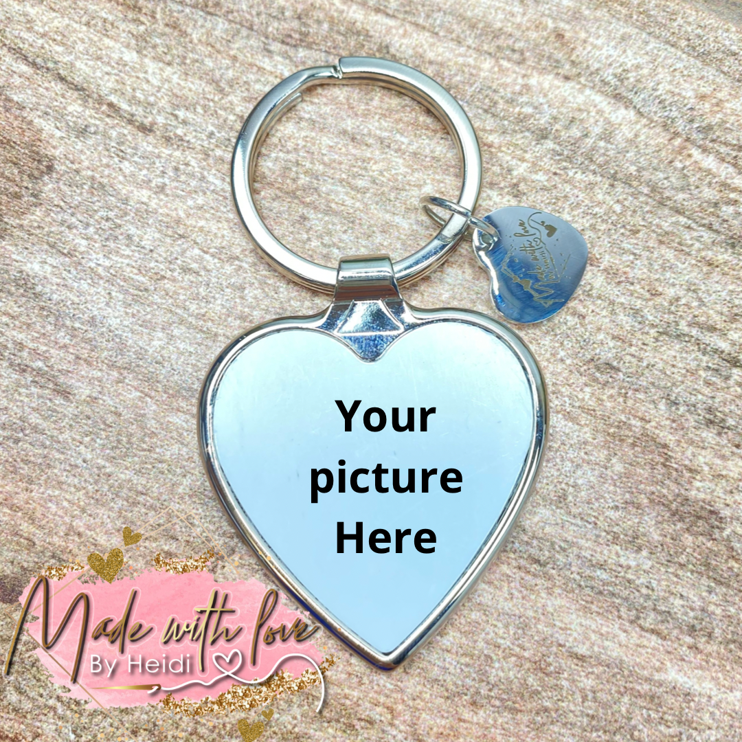 Personalized heart Keychain