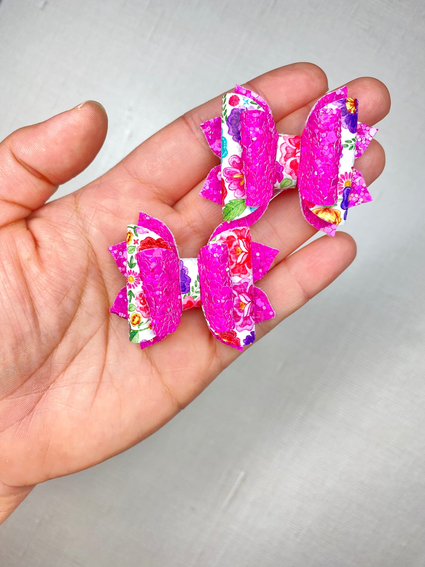 2” Mexican floral bow