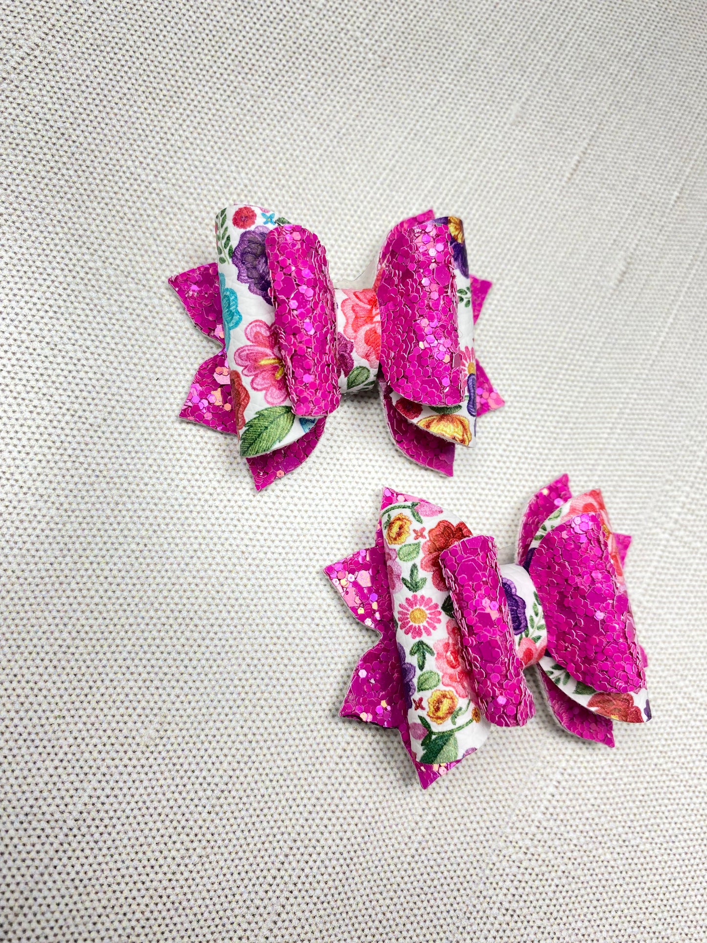 2” Mexican floral bow