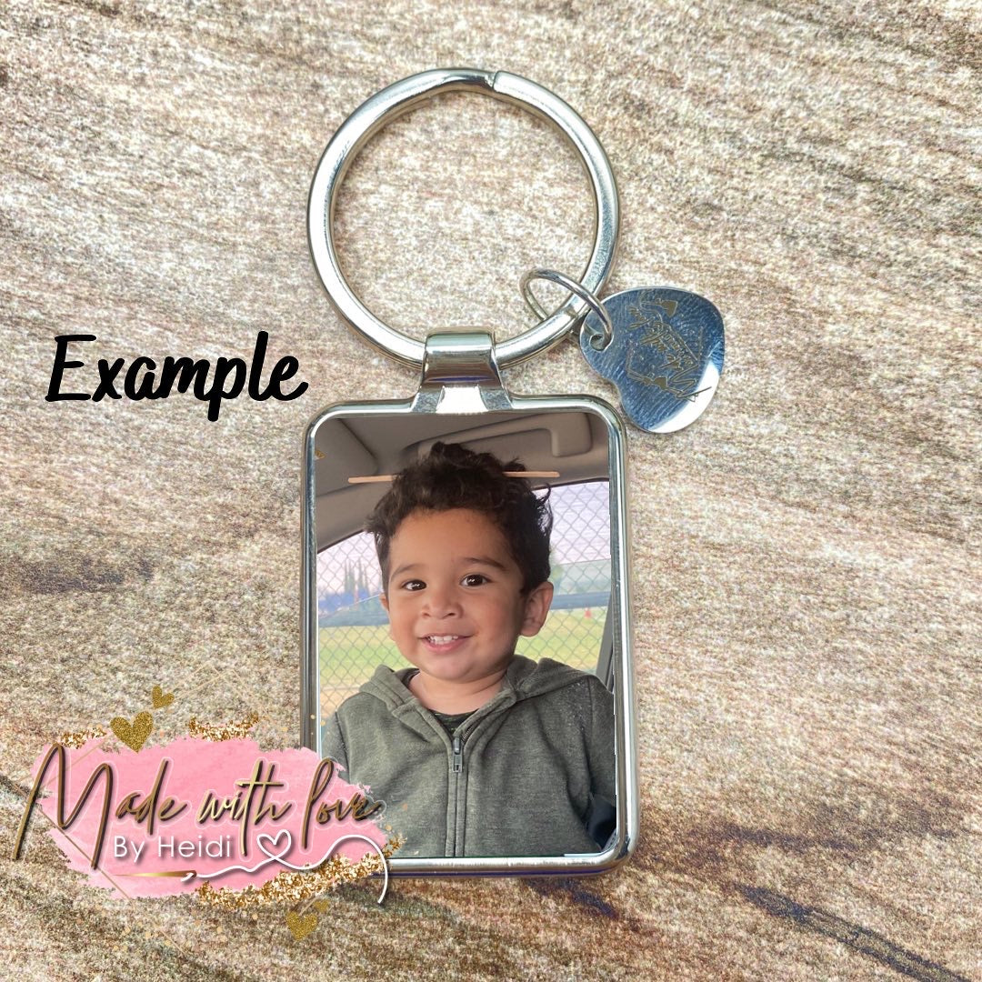Personalized rectangle Keychain