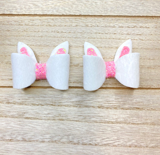 Bunny ears piggy set bow