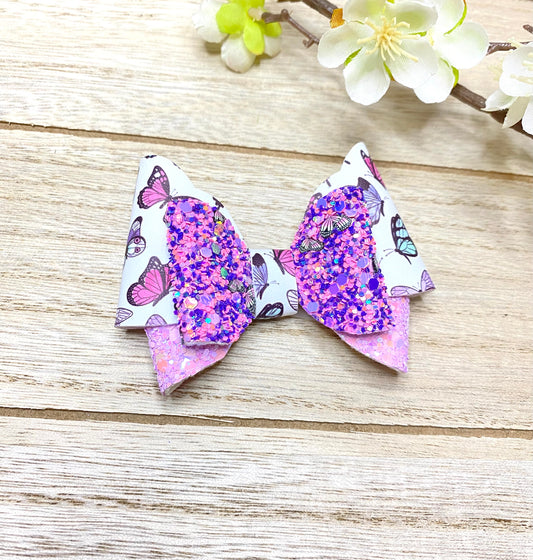 Purple Butterfly bow