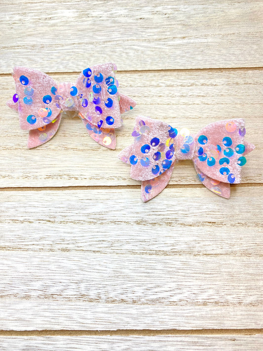 Sequins piggy bow