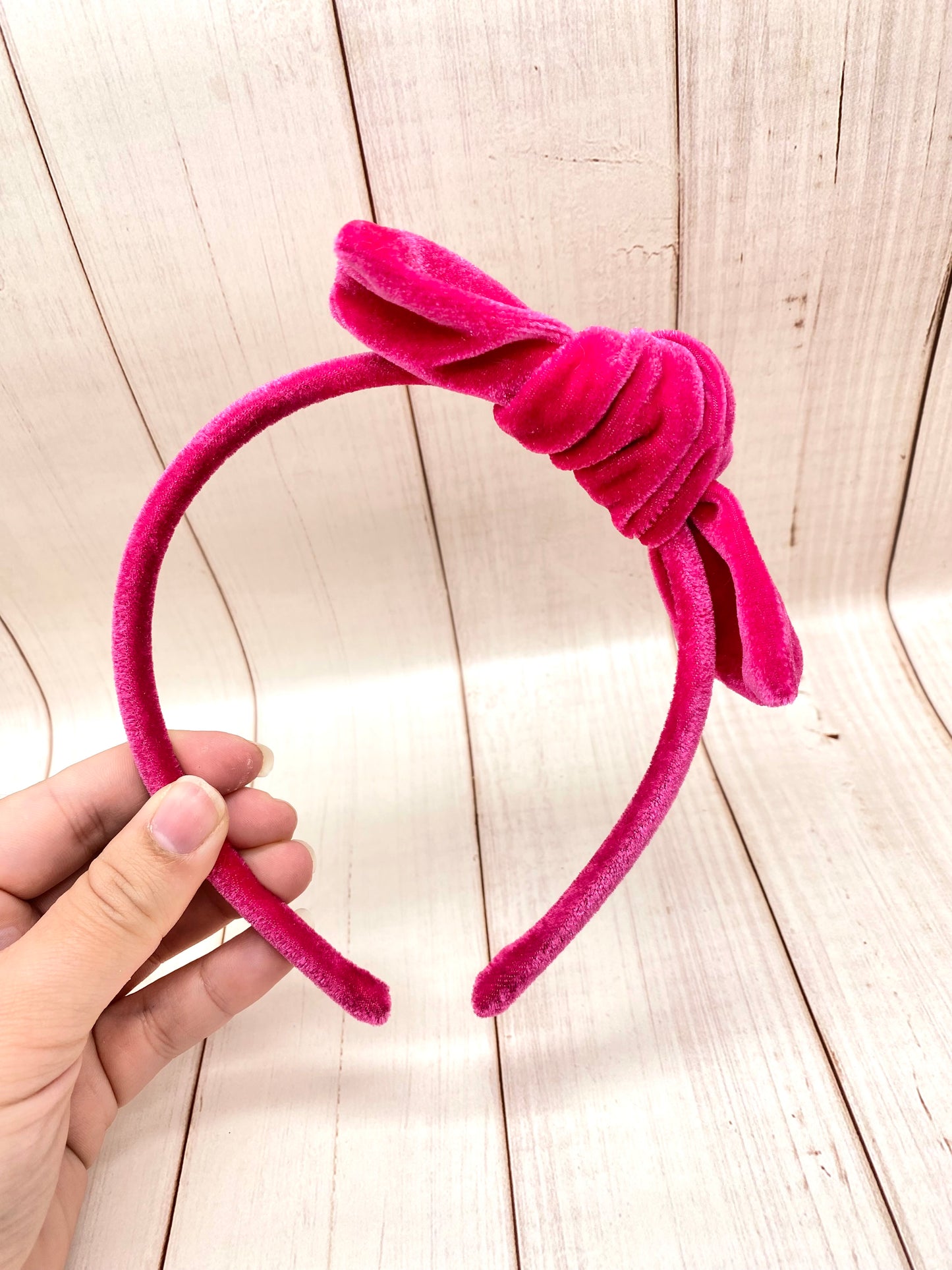 Fuchsia Velvet Headband