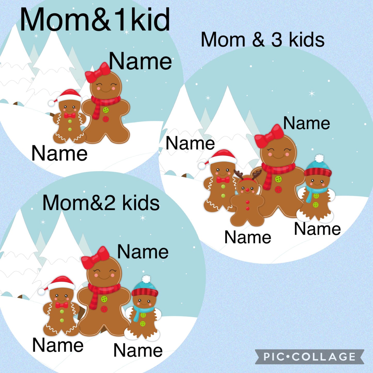 Personalized Ginger family ornament