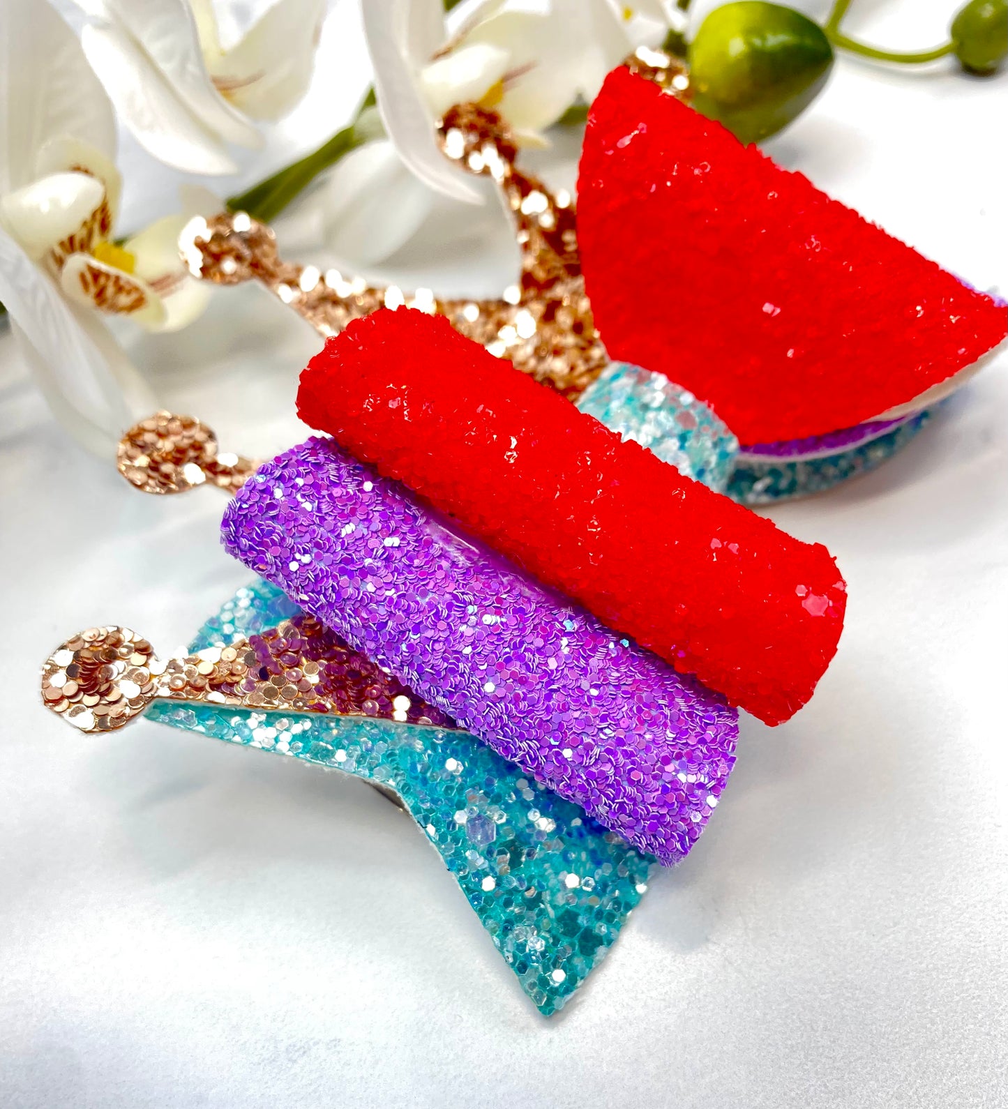 Copy of Princess and the frog floral Bow