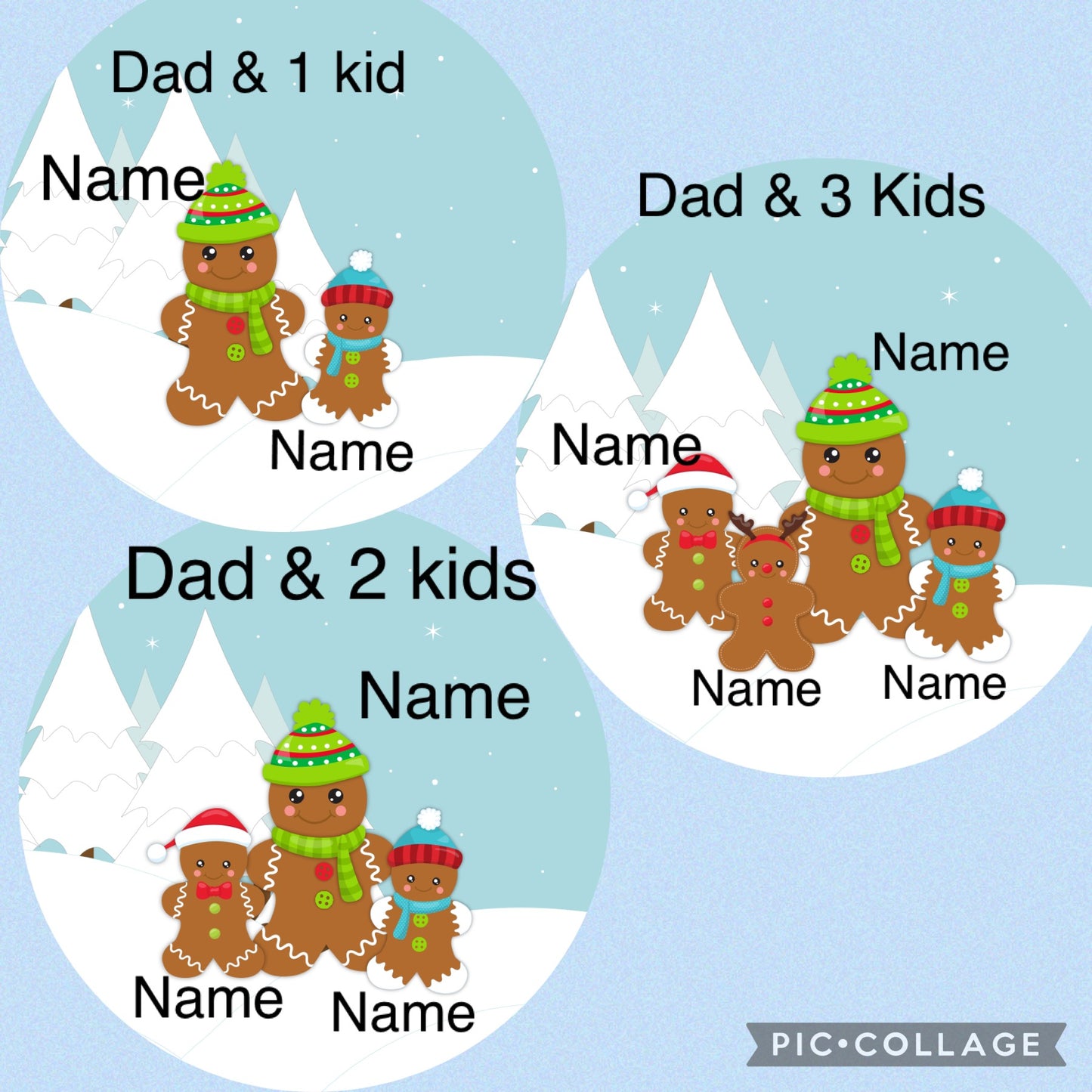 Personalized Ginger family ornament
