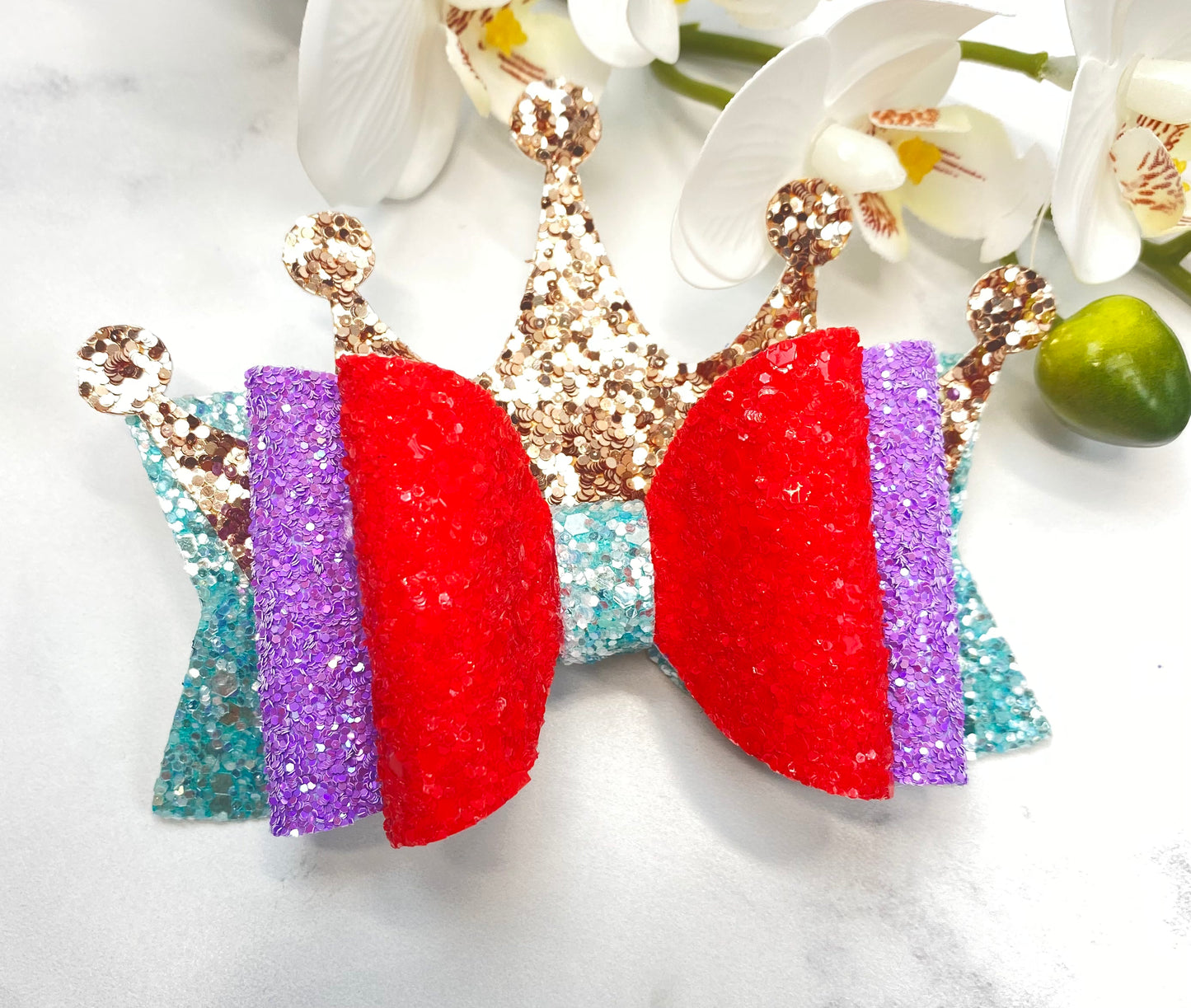 Copy of Princess and the frog floral Bow