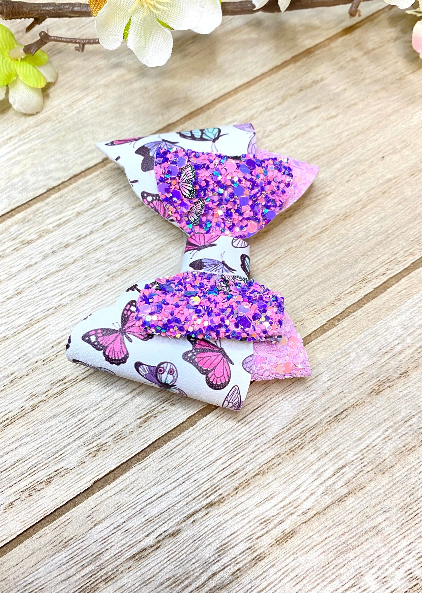 Purple Butterfly bow