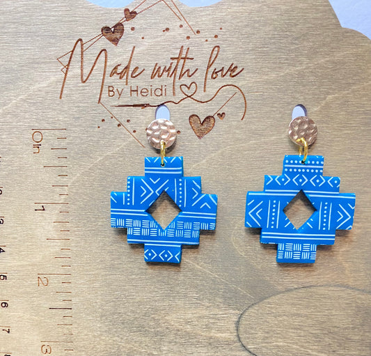 Aztec earrings