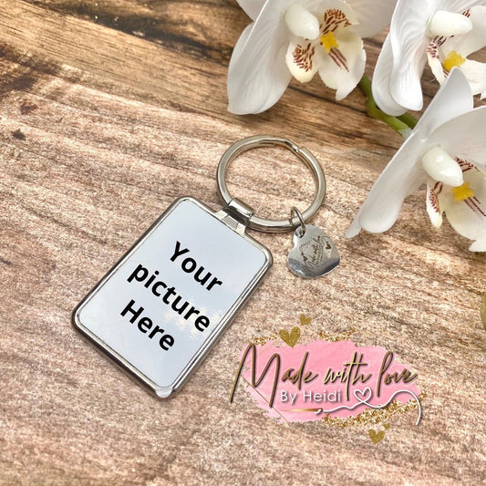 Personalized rectangle Keychain