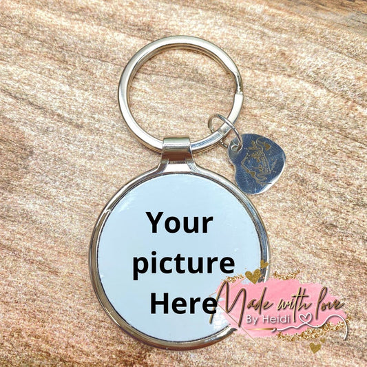 Personalized Circle Keychain