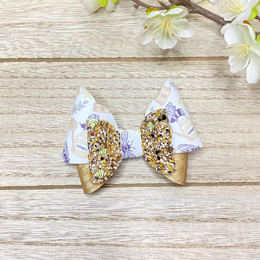 Golden bee bow