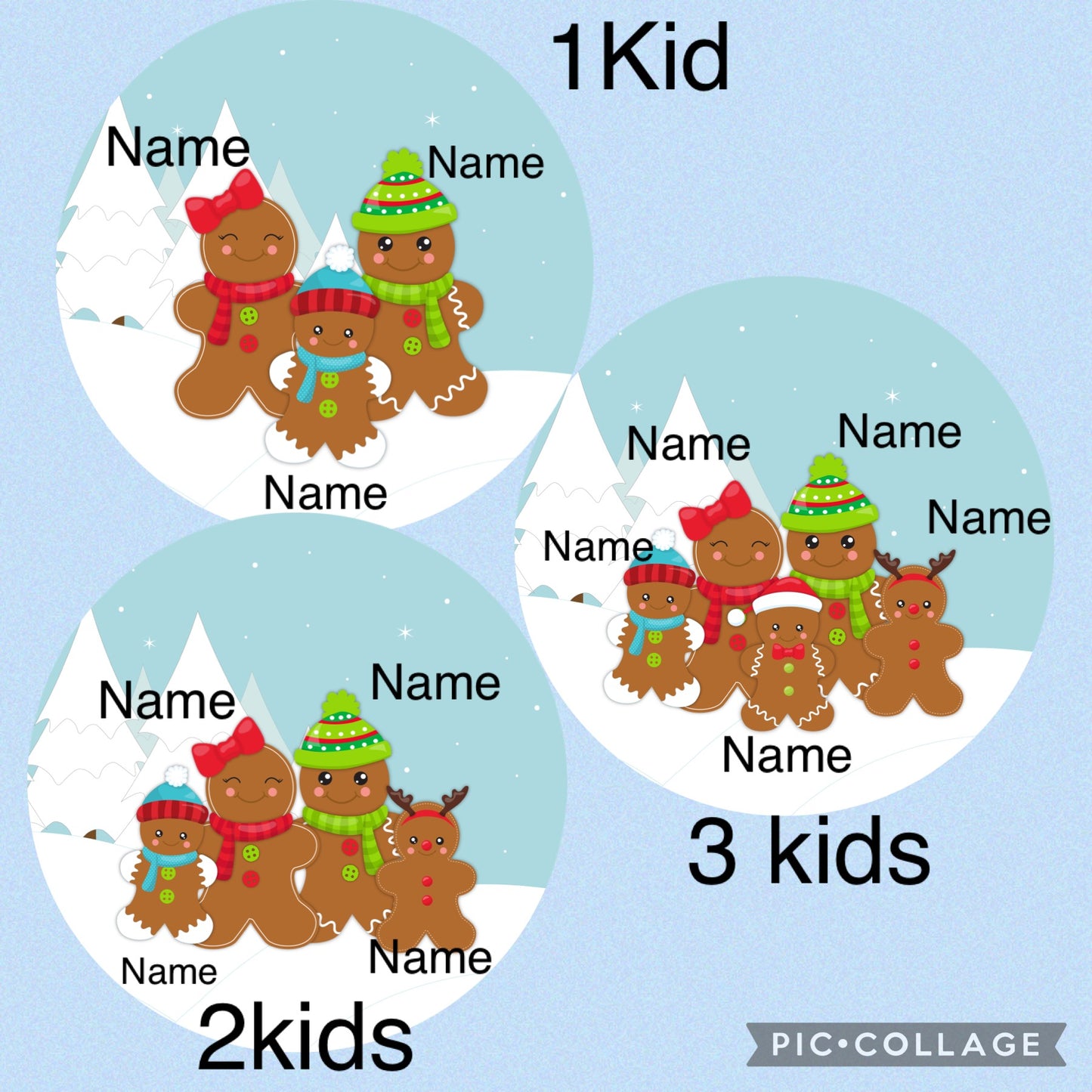 Personalized Ginger family ornament